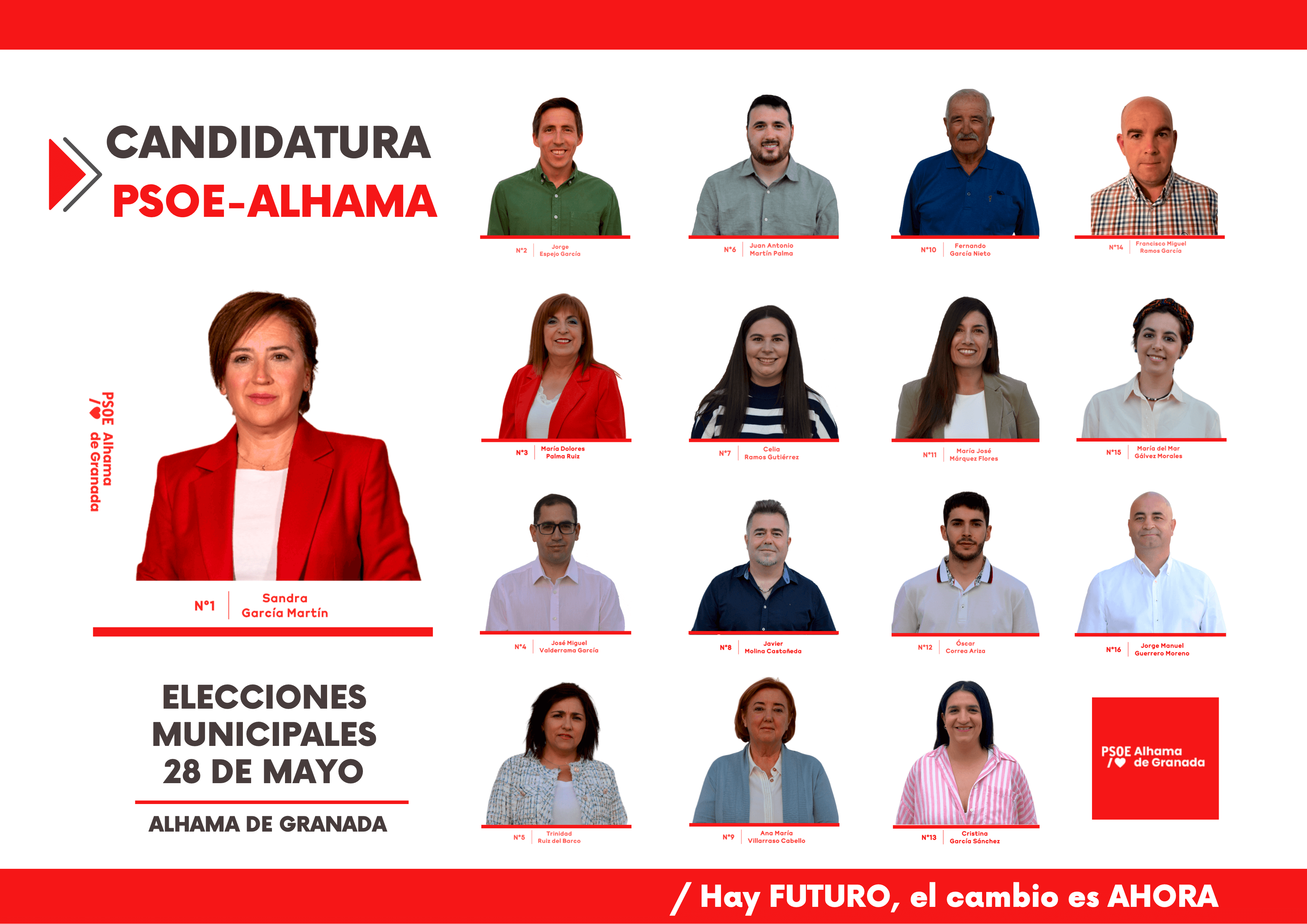 Lista Elecciones Municìpales 28 de Mayo de 2023